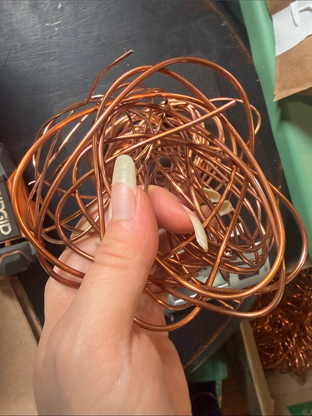 Copper Wire for Crafts, Jewelry, & Home DIY Electrical diff sizes & lengths 1lb - Picture 3 of 6